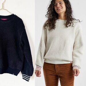 Krimson Klover Black Cozy Teddy Fleece Pullover Sweatshirt L